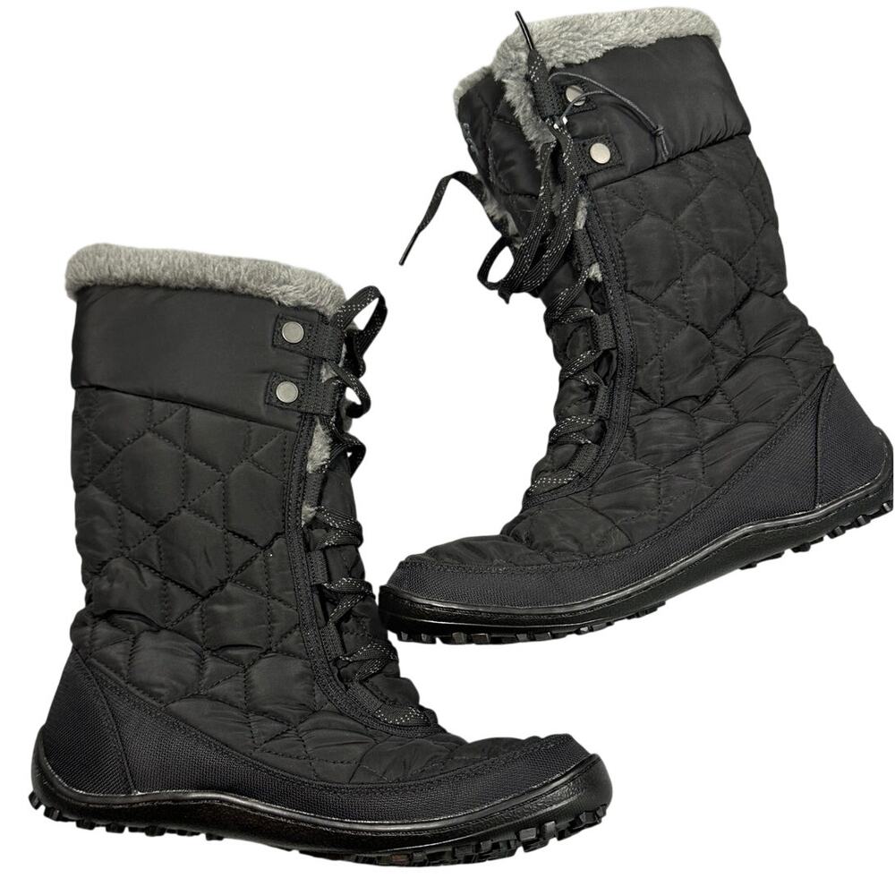 Columbia Minx Mid II Omni-Heat Boots Quilted Faux Fur Winter Snow
